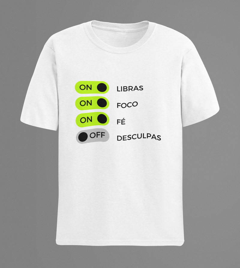 Camiseta - LIBRAS FOCO FÉ