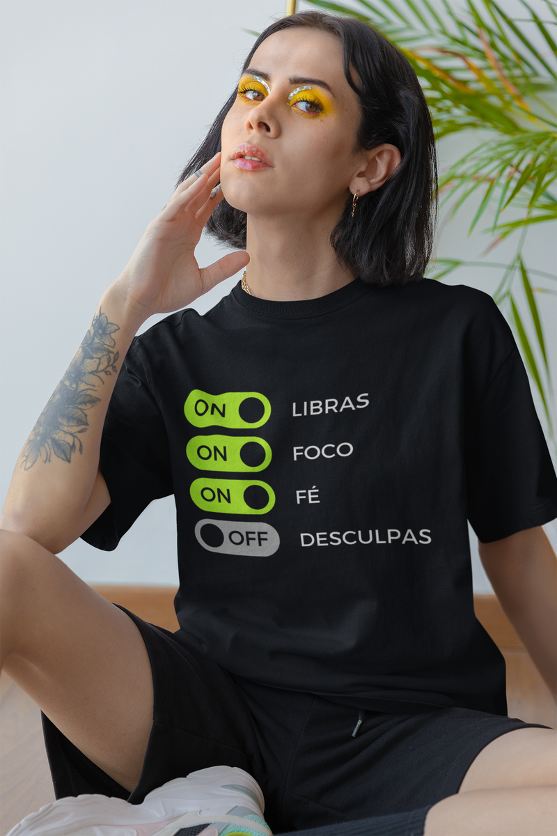 Camiseta - LIBRAS FOCO FÉ